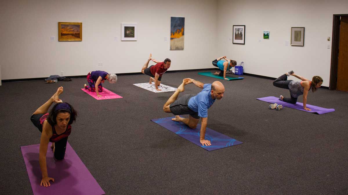 Yoga in the Gallery combines art, relaxation at UM Museum The Daily