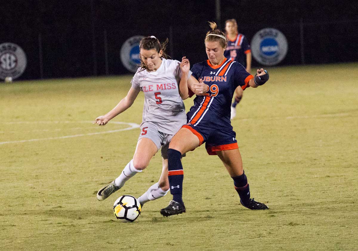 Ole Miss soccer draws Auburn 2-2 after 110 minutes