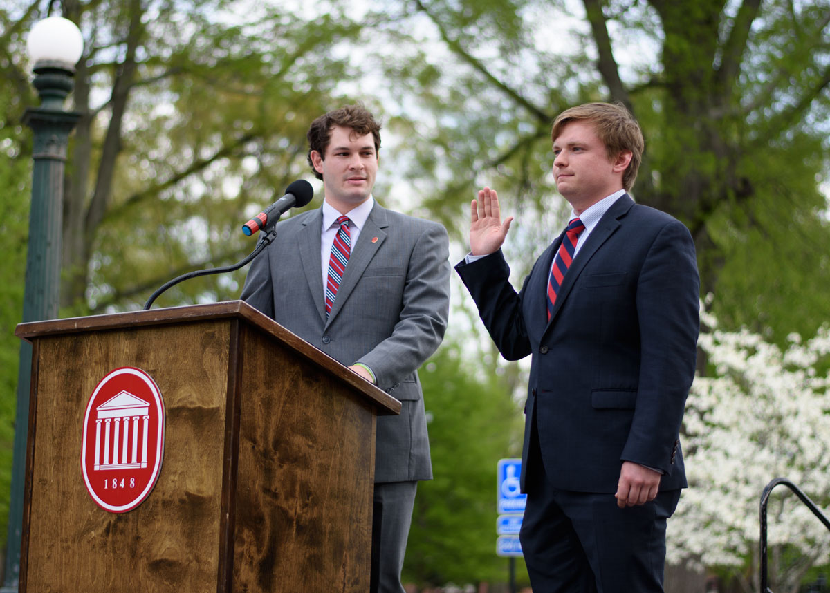 Newly elected ASB officers sworn in during Friday ceremony
