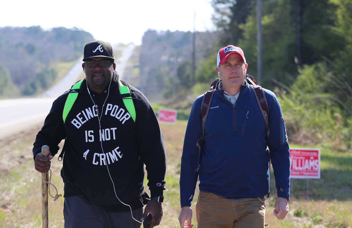 Terence Lester marches from Memphis to Atlanta against poverty, hopes to mend racial divisions
