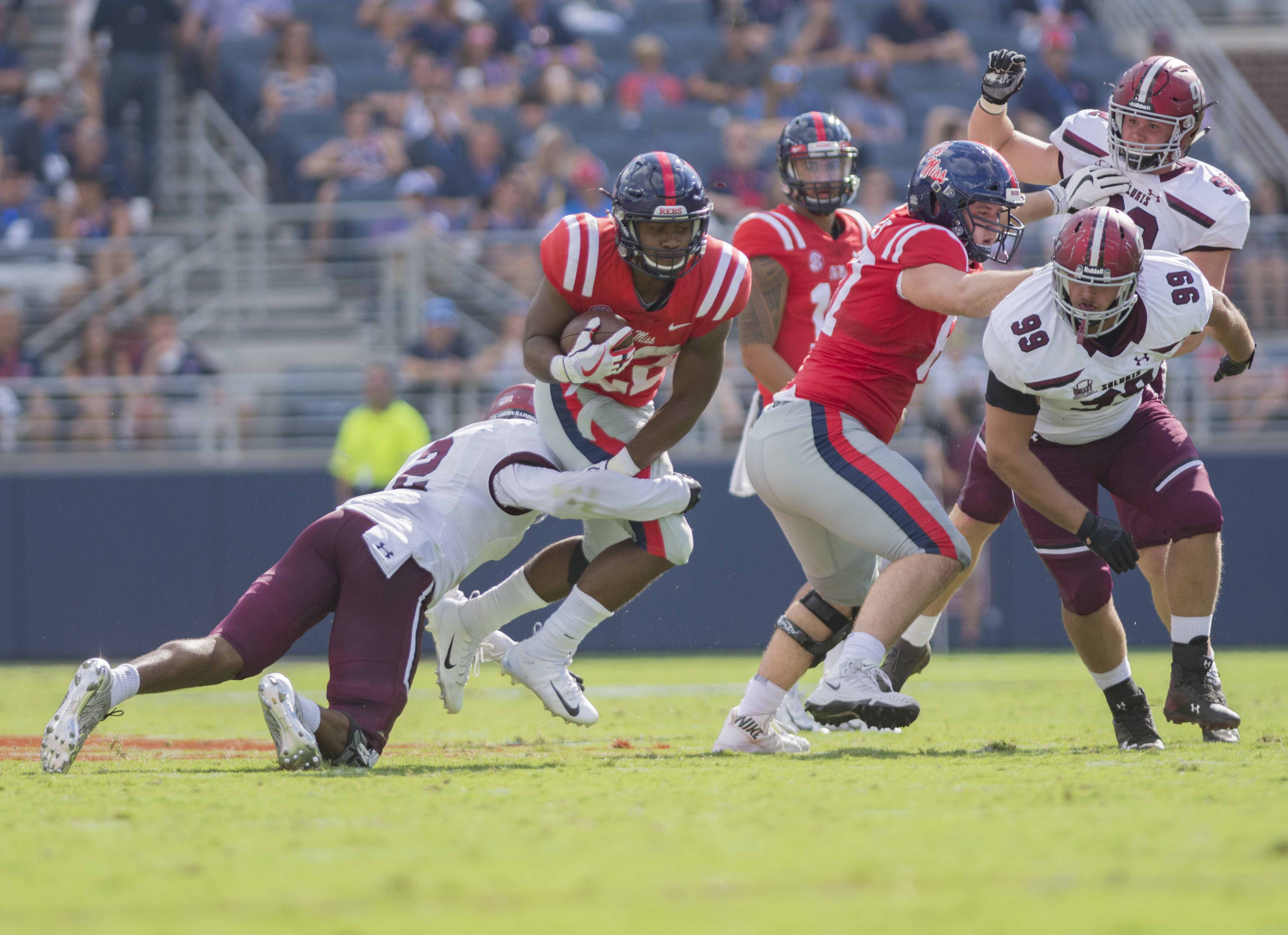 Column: Scottie Phillips continues to cement himself as the Rebels’ bellcow