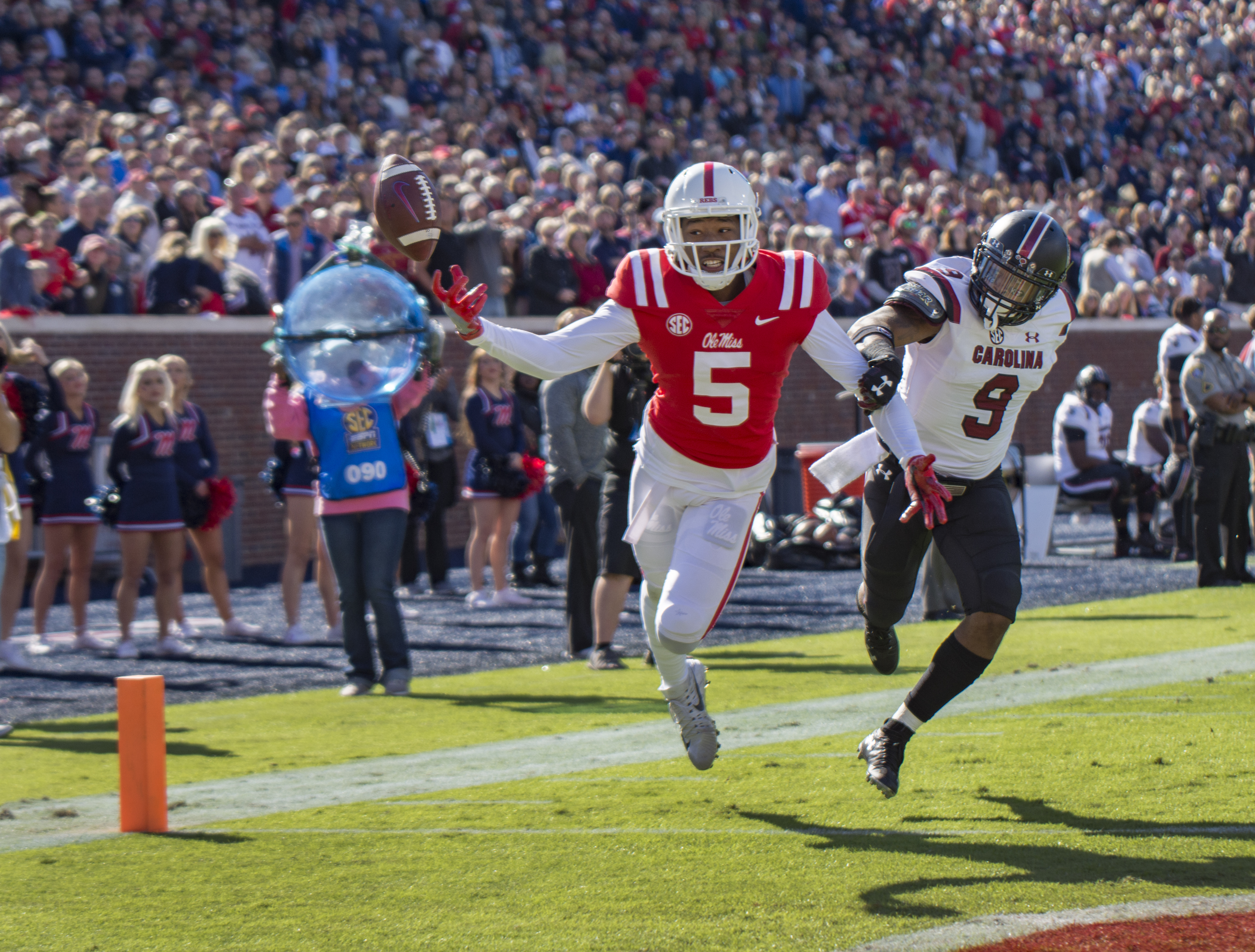 Rebels fall to Gamecocks 44-48 to give Ole Miss its fourth SEC loss