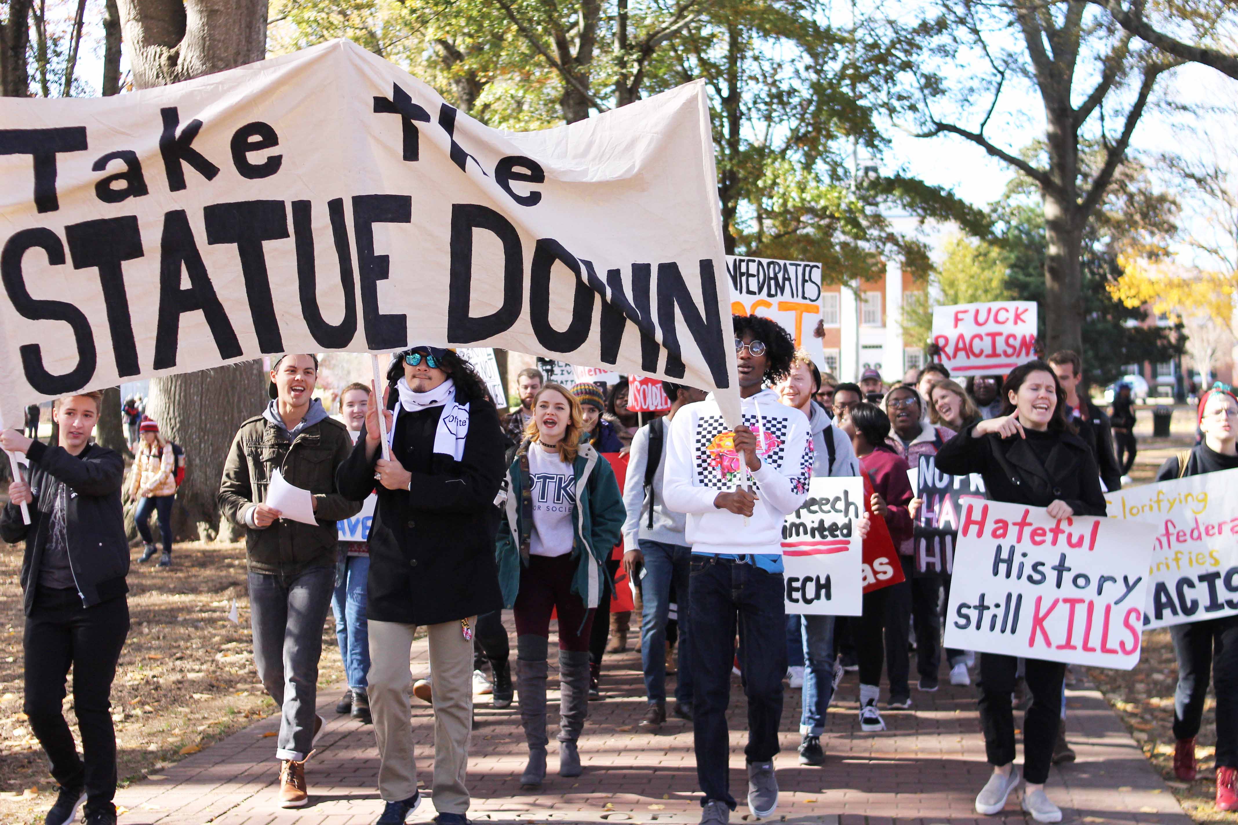 Students Against Social Injustice Protests Confederate Statues - The ...