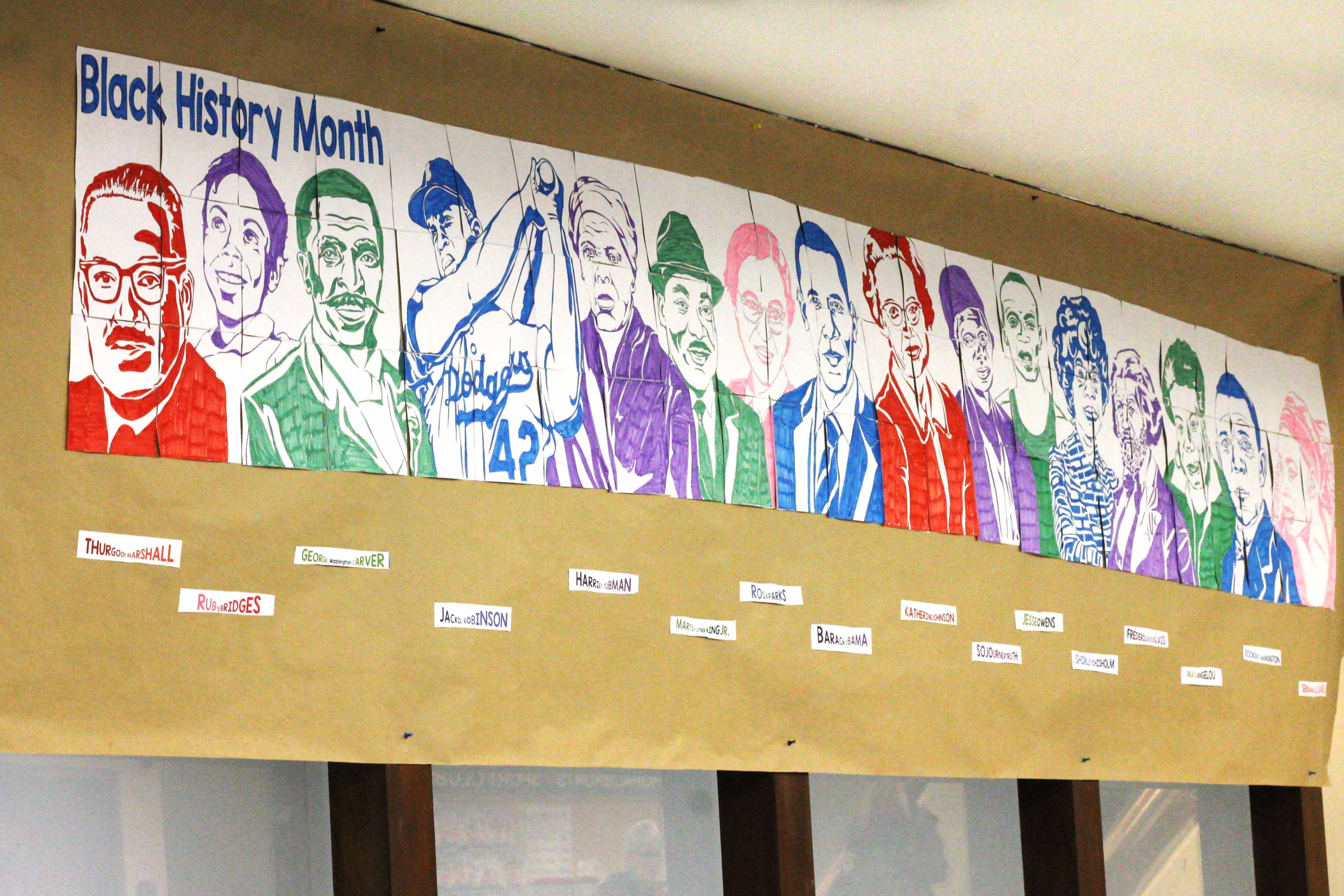 The big picture, made of small sheets: The story behind a student’s mural in the Turner Center