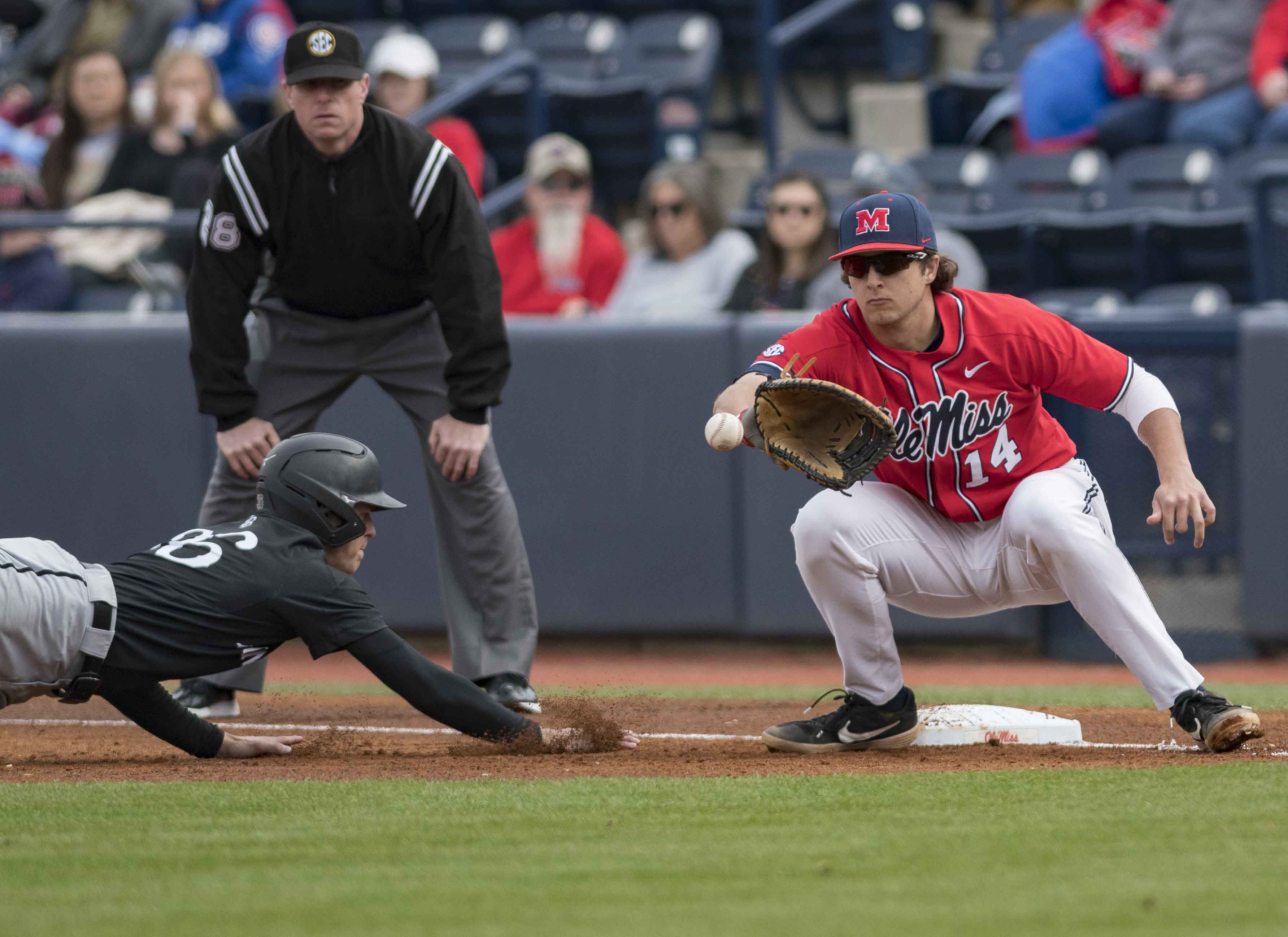 Ole Miss outlasts Little Rock in 11-8 shootout