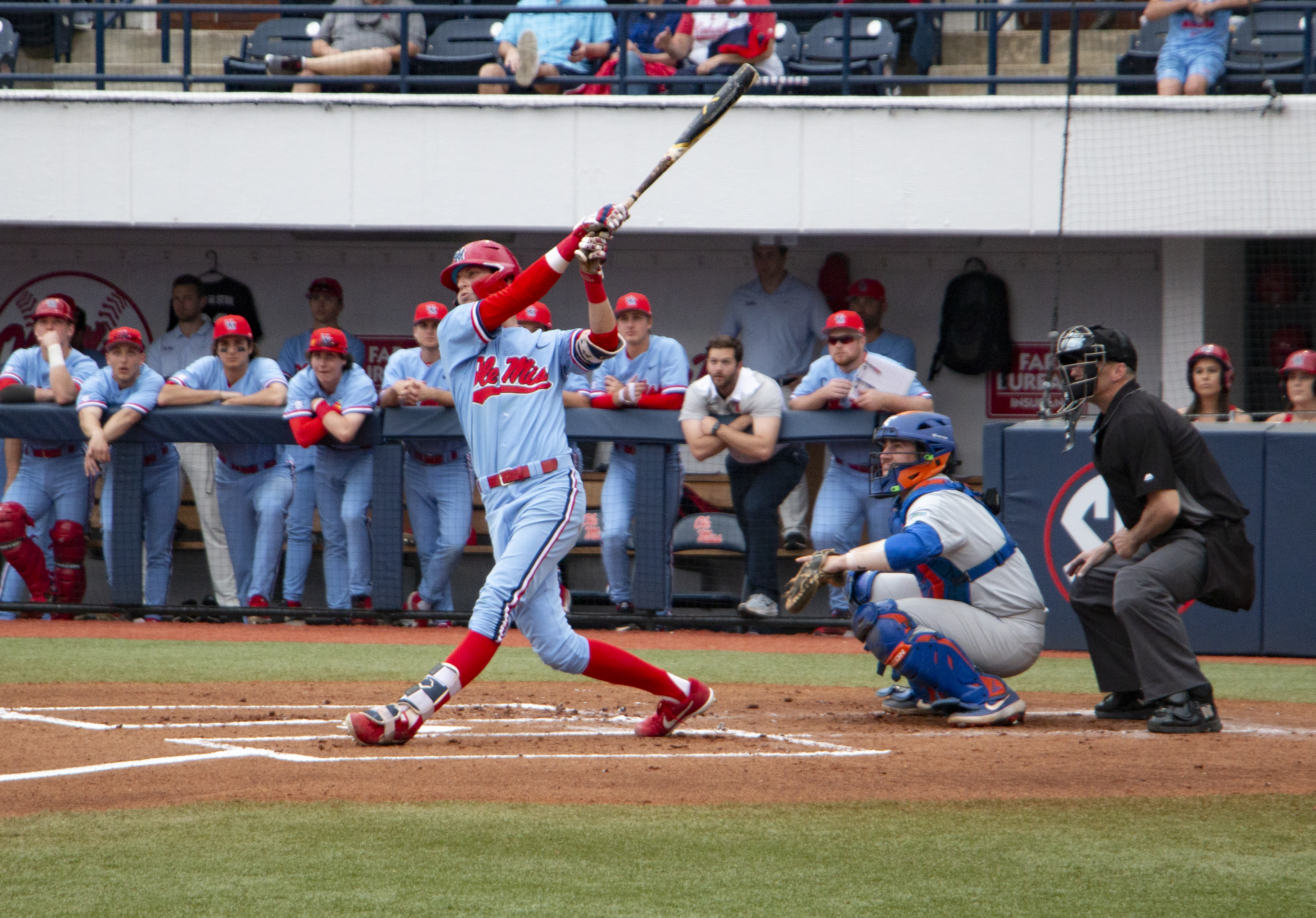 Bases Loaded: Offense carries Rebels to series sweep over Gators