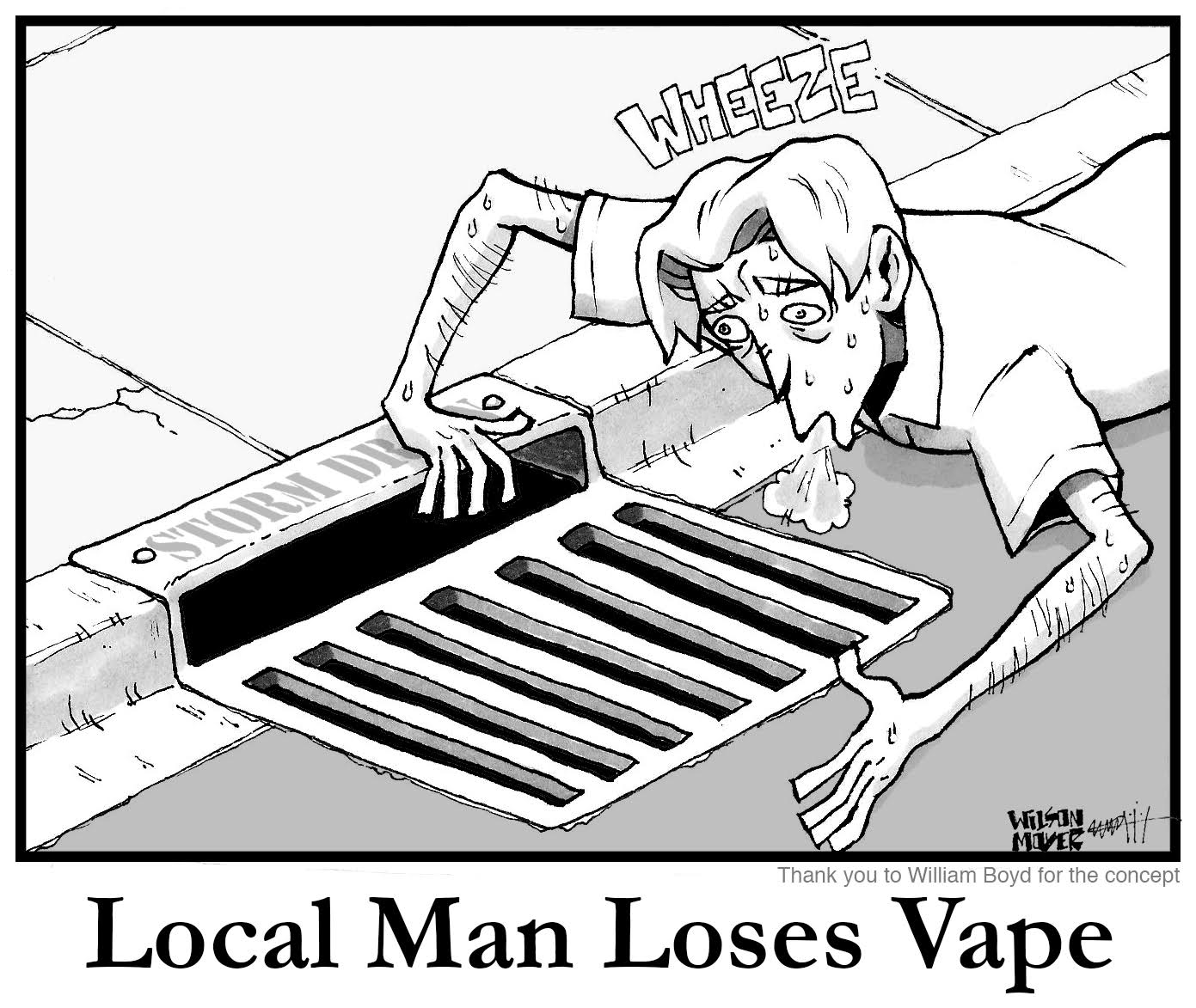 Cartoon Local man loses vape The Daily Mississippian