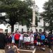 Ole Miss football team skips practice to march on the Square