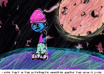 Cartoon: In the alternate universe where the moon is close enough to touch