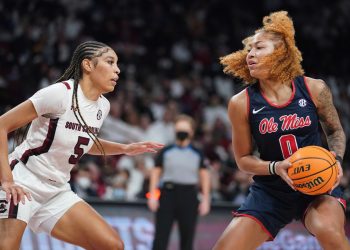 The Ole Miss Lady Rebels struggle to find a rhythm against No. 1 South Carolina