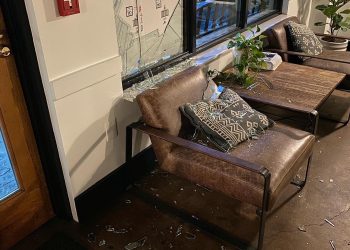 Suspect unknown in broken window incident at Heartbreak Coffee