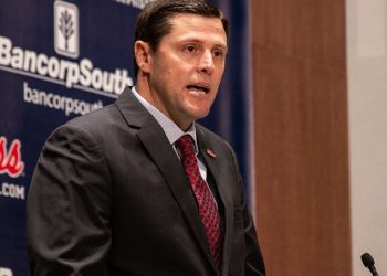 Keith Carter speaking at a press conference