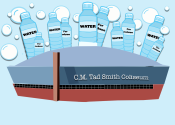 Ole Miss Athletics hosts water drive for Jackson