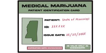 medical marijuana card illustration