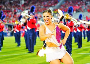 Elsie Post dazzles audiences with blazing baton twirling 