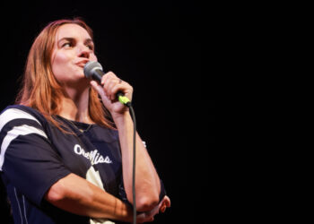 Hannah Berner performs comedy set at SAA Fall Show