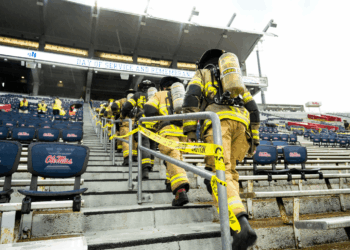 Annual Oxford stair climb commemorates 9/11
