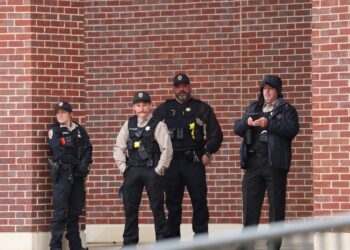 Many agencies combine efforts to ensure safety for TPUSA event in the SJB Pavilion