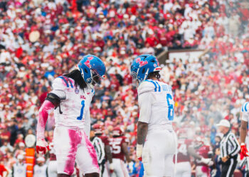 No. 8 Ole Miss Football defeats No. 13 Oklahoma on the road 34-26