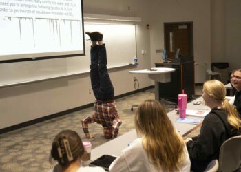 Meet the professor who turns science, and sometimes himself, upside down