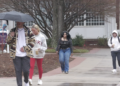 Students prepare for freezing temperatures