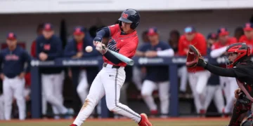 Rebel baseball rolls through first pair of weekday games