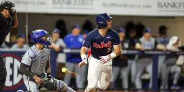 Bissetta powers Rebel baseball to win in series opener against the Wildcats