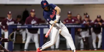 Rebel baseball drops series opener to State in back-and-forth contest