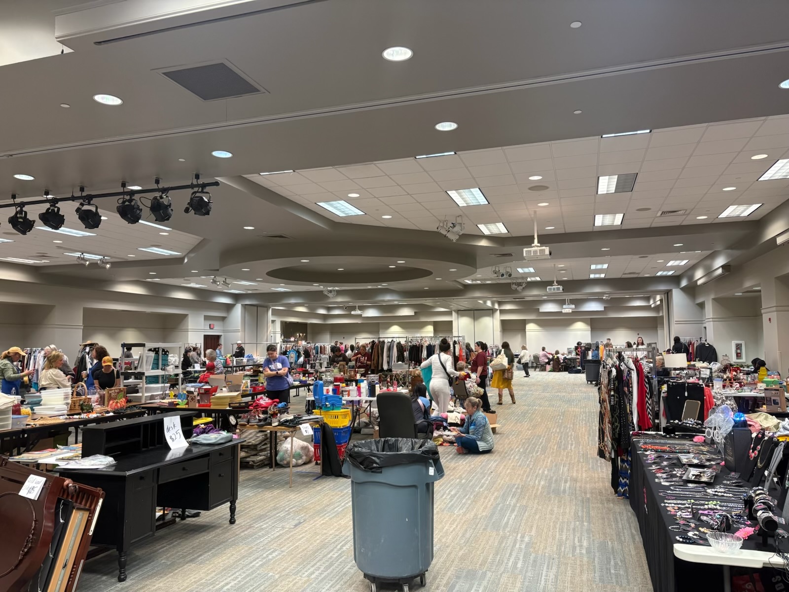 Indoor Yard Sale: Clothes, furniture, appliances and a lot of knicknacks