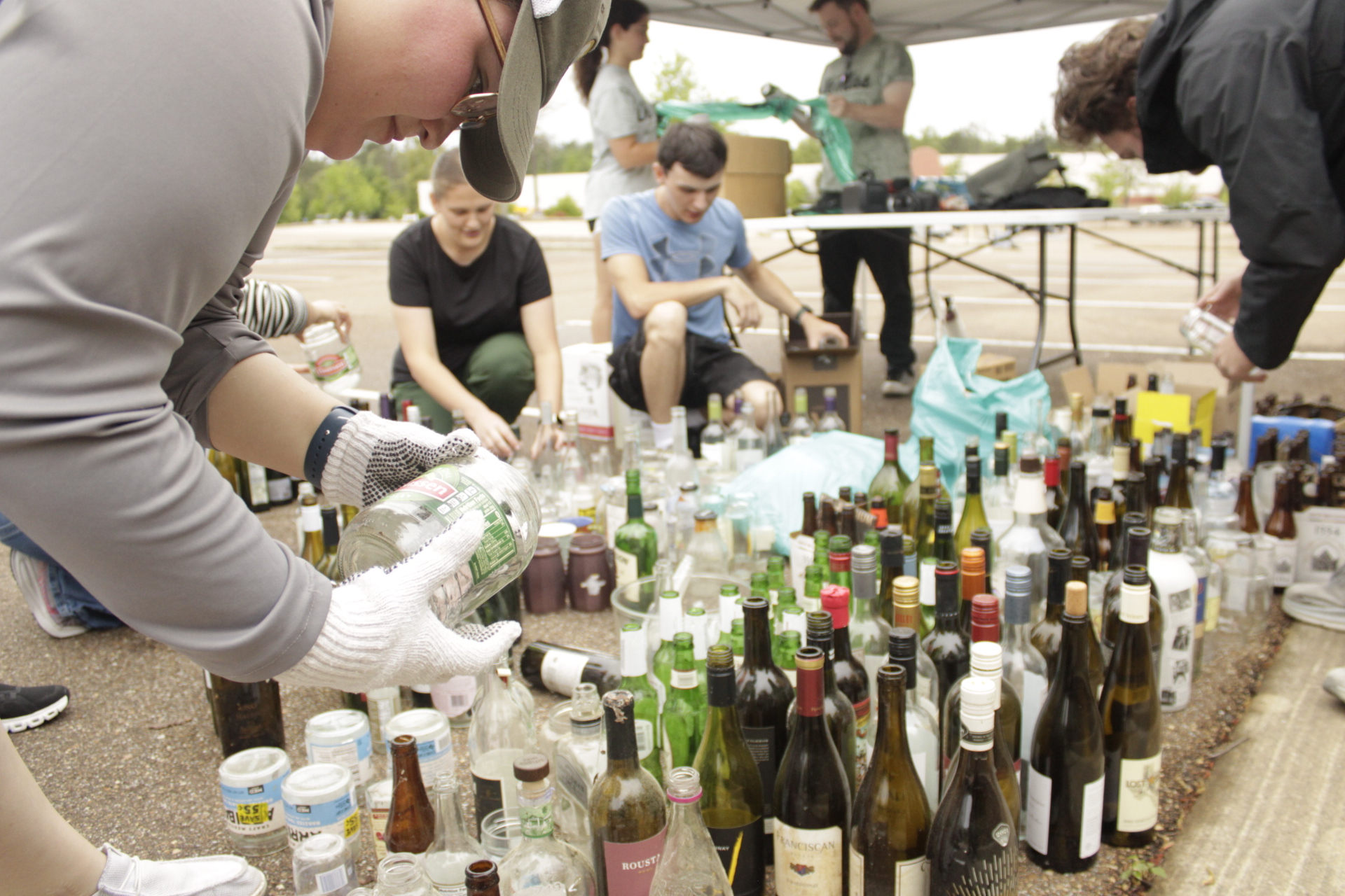 The rivalry continues: Office of Sustainability makes strides in glass recycling drive competition with State