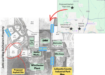 Public opposition to Magnolia Materials asphalt plant rolls over to Oxford industrial park