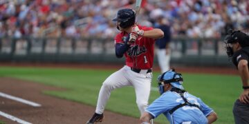 Ole Miss Baseball loses lead in seventh, drops College World Series opener to North Carolina