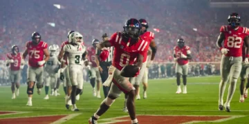 Ole Miss Football wins big in first home game of season