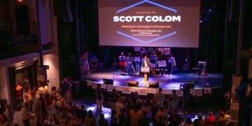 Scott Colom and Cliff Johnson joint campaign rally highlights key campaign promises