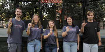 Ole Miss HandBand debuts on the big screen at home football games