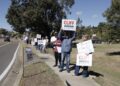 Lafayette Democrats host No Kings visibility event, highlight midterm voting